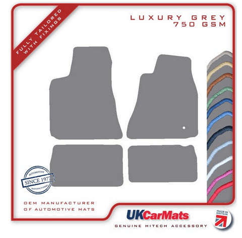Chrysler 300C 2005-2010 Grey Luxury Velour Tailored Car Mats HITECH
