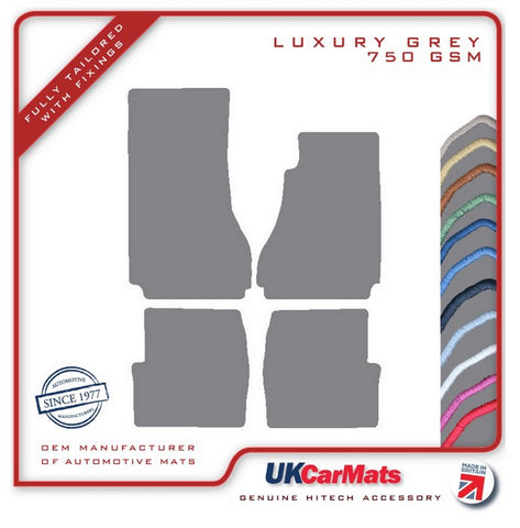 Cadillac CTS 2008-2014 Grey Luxury Velour Tailored Car Mats HITECH