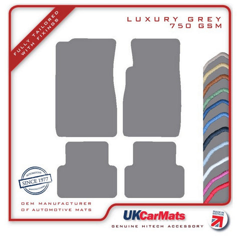Cadillac CTS 2003-2007 Grey Luxury Velour Tailored Car Mats HITECH
