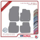 Citroen C4 Cactus 2014 onwards Grey Luxury Velour Tailored Car Mats HITECH