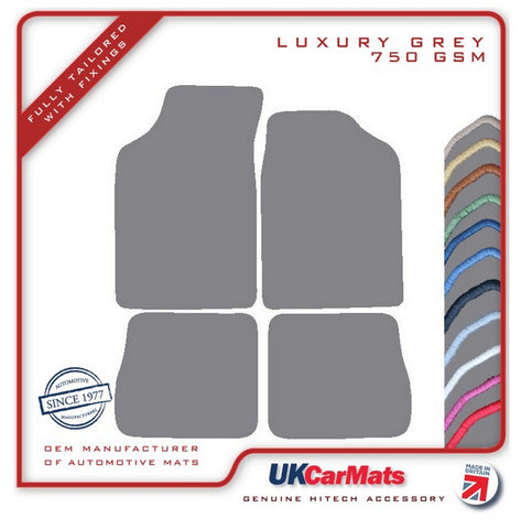 Citroen Saxo 1996-2000 Grey Luxury Velour Tailored Car Mats HITECH