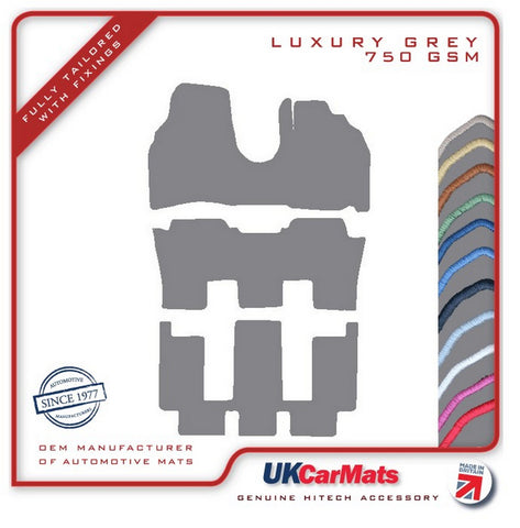Citroen C8 2003-2010 Grey Luxury Velour Tailored Car Mats HITECH