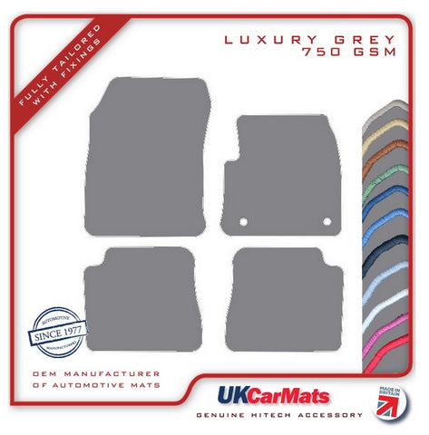 Citroen Ë-C4 Electric 2021 onwards Grey Luxury Velour Tailored Car Mats HITECH