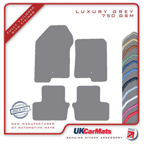 Dodge Caliber 2006-2009 Grey Luxury Velour Tailored Car Mats HITECH