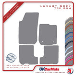 Dacia Sandero 2012-2020 Grey Luxury Velour Tailored Car Mats HITECH