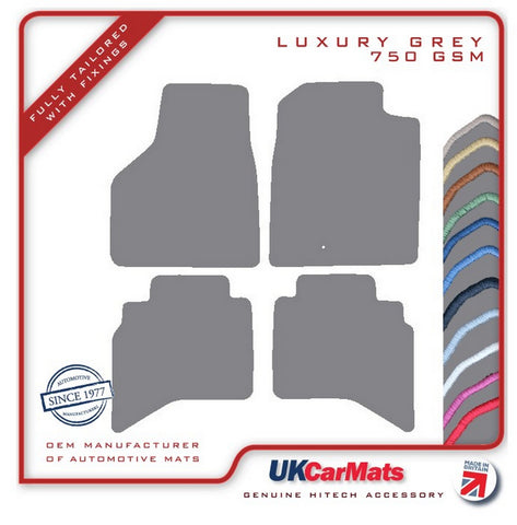 Dodge RAM SRT-10 2004-2006 Grey Luxury Velour Tailored Car Mats HITECH