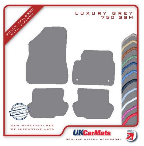 DS 5 2015 onwards Grey Luxury Velour Tailored Car Mats HITECH