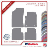 DS 3 2016 onwards Grey Luxury Velour Tailored Car Mats HITECH