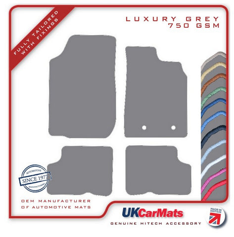 Dacia Duster 2nd generation 2018 onwards Grey Luxury Velour Tailored Car Mats HITECH