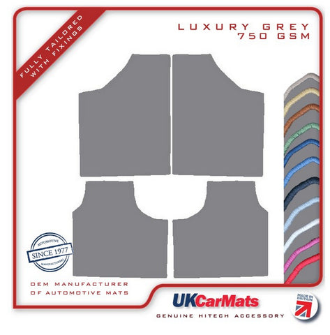 Ford Cortina Mk1 / Cortina Mk2 1962-1970 Grey Luxury Velour Tailored Car Mats HITECH