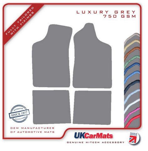 Ford Escort Automatic Mk1 / Mk2 1968-1980 Grey Luxury Velour Tailored Car Mats HITECH