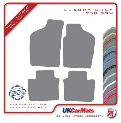 Fiat Punto 1995-1999 Grey Luxury Velour Tailored Car Mats HITECH