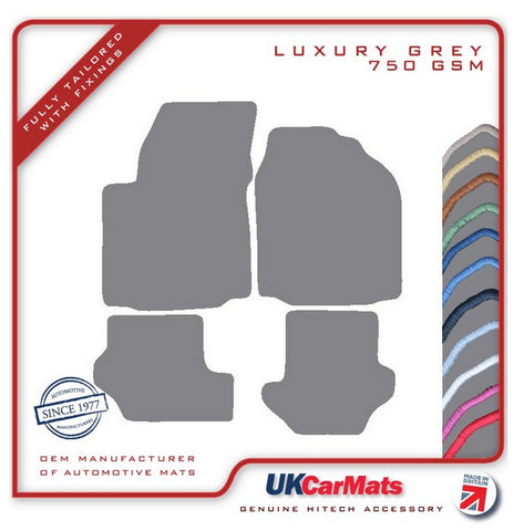 Ford Fiesta Mk4 1993-2001 Grey Luxury Velour Tailored Car Mats HITECH