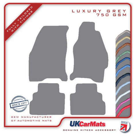 Ford Mondeo 1992-2000 Grey Luxury Velour Tailored Car Mats HITECH