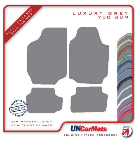 Ford Escort Mk5 Cabriolet 1994-1998 Grey Luxury Velour Tailored Car Mats HITECH