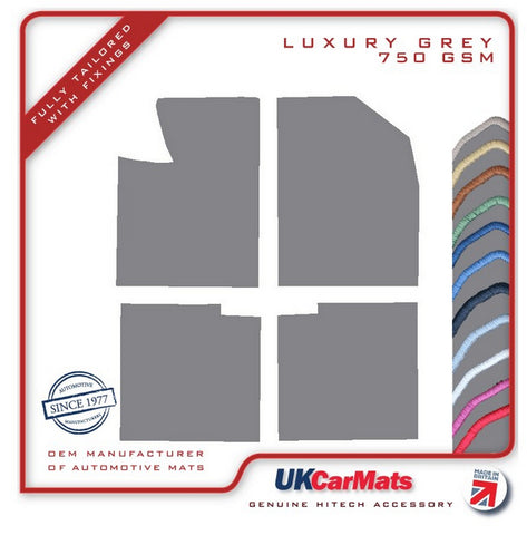 Fiat Strada 1984-1989 Grey Luxury Velour Tailored Car Mats HITECH