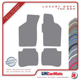 Fiat Tempra 1990-1995 Grey Luxury Velour Tailored Car Mats HITECH