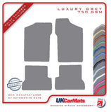 Fiat Siecento 1998-2003 Grey Luxury Velour Tailored Car Mats HITECH