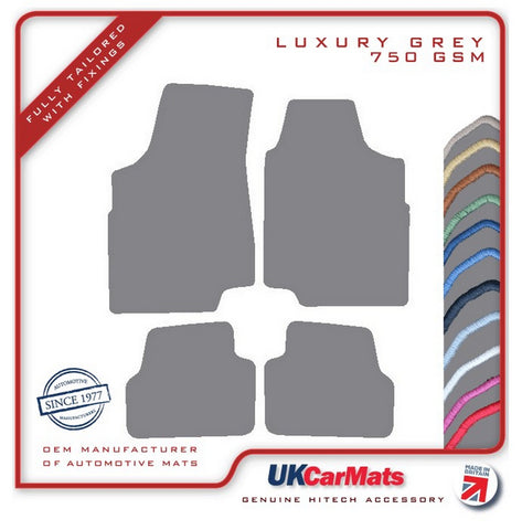 Ford Escort Mk7 1997-2000 Grey Luxury Velour Tailored Car Mats HITECH