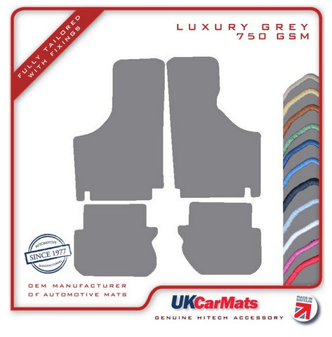 Fiat 500 1968-1972 Grey Luxury Velour Tailored Car Mats HITECH