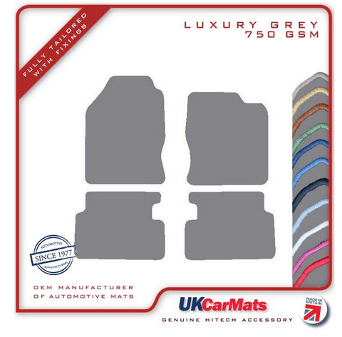 Ford Focus RS 2002-2005 Grey Luxury Velour Tailored Car Mats HITECH