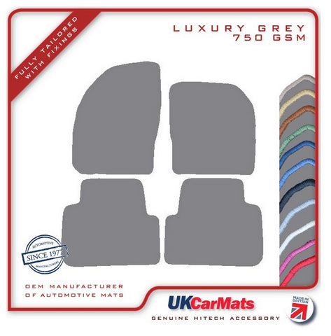 Ford Focus C-Max 2003-2010 Grey Luxury Velour Tailored Car Mats HITECH