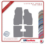 Fiat Punto Grande 2006-2009 Grey Luxury Velour Tailored Car Mats HITECH