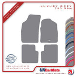 Fiat 500 2007-2014 Grey Luxury Velour Tailored Car Mats HITECH