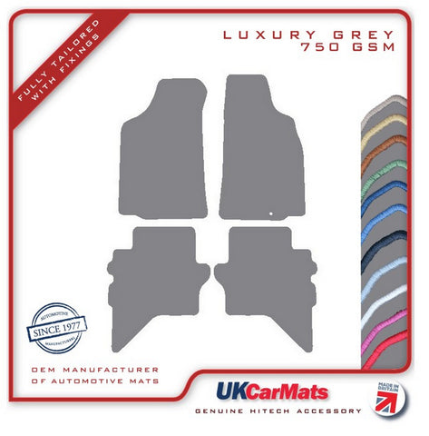 Ford Ranger 2006-2011 Grey Luxury Velour Tailored Car Mats HITECH
