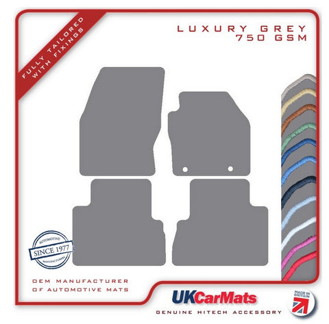 Ford C-Max 2010-2019 Grey Luxury Velour Tailored Car Mats HITECH