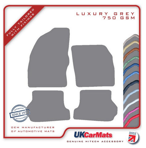 Ford Focus Coupe-Cabriolet 2006-2010 Grey Luxury Velour Tailored Car Mats HITECH