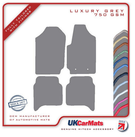Ford Ranger 2011-2015 Grey Luxury Velour Tailored Car Mats HITECH