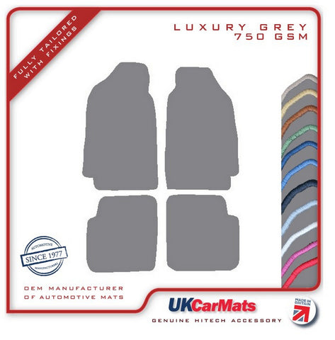 Fiat 131 1974-1984 Grey Luxury Velour Tailored Car Mats HITECH