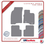 Fiat Panda 2012-2015 Grey Luxury Velour Tailored Car Mats HITECH