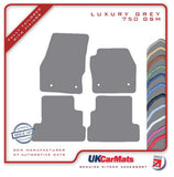 Ford Kuga 2015-2019 Grey Luxury Velour Tailored Car Mats HITECH