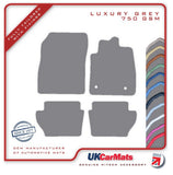 Ford Fiesta Mk8 2017 onwards Grey Luxury Velour Tailored Car Mats HITECH