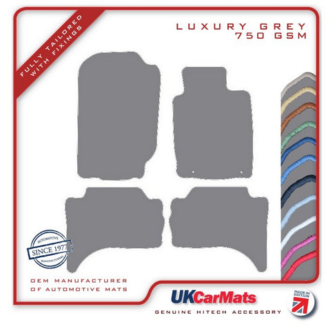 Fiat  Fullback (Without Rear Heater) 2016 onwards Grey Luxury Velour Tailored Car Mats HITECH