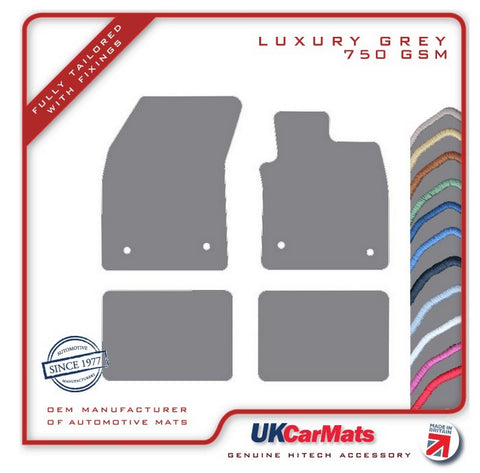 Ford Focus Mk4 Manual 2018 onwards Grey Luxury Velour Tailored Car Mats HITECH