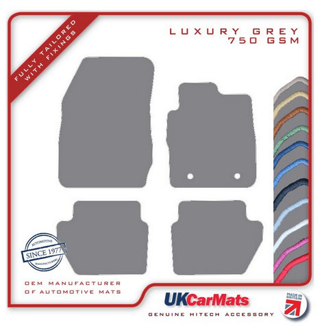 Ford Ecosport 2014-2017 Grey Luxury Velour Tailored Car Mats HITECH