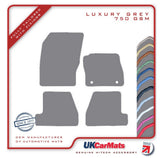 Ford Focus Mk3 (Driver Fixing Only) 2011-2015 Grey Luxury Velour Tailored Car Mats HITECH
