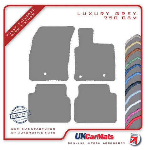Ford Kuga 2019 onwards Grey Luxury Velour Tailored Car Mats HITECH