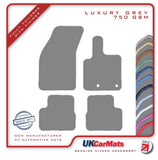 Fiat New 500E (Ev) 2020 onwards Grey Luxury Velour Tailored Car Mats HITECH