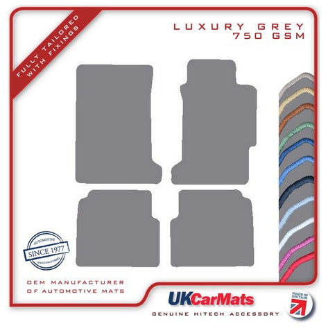 Honda Accord 4dr 1993-1998 Grey Luxury Velour Tailored Car Mats HITECH