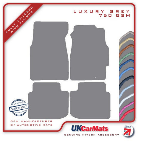 Honda Civic 2dr Coupe / Civic 3dr Hatch Inc VTI 1996-2001 Grey Luxury Velour Tailored Car Mats HITECH