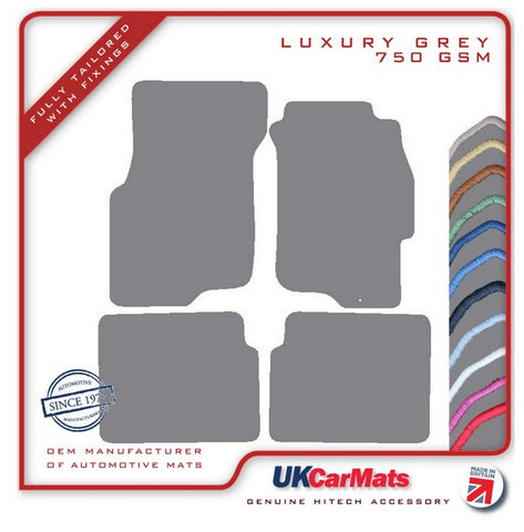 Honda Civic 5 Dr Inc Aerodeck 1995-2000 Grey Luxury Velour Tailored Car Mats HITECH