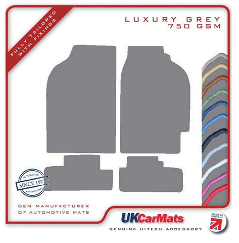 Honda CRX / Civic CRX 1984-1988 Grey Luxury Velour Tailored Car Mats HITECH