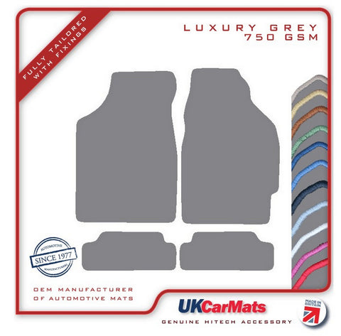 Honda CRX Inc Camm Tail 1988-1991 Grey Luxury Velour Tailored Car Mats HITECH
