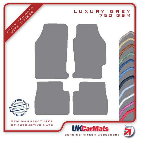 Honda Legend 1991-1995 Grey Luxury Velour Tailored Car Mats HITECH