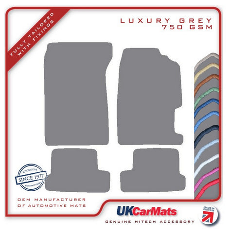 Honda Prelude 1992-1996 Grey Luxury Velour Tailored Car Mats HITECH