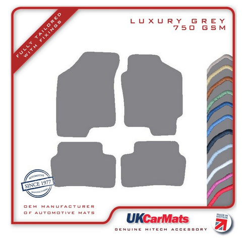 Hyundai Coupe  1997-2001 Grey Luxury Velour Tailored Car Mats HITECH